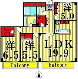 間取図画像 3LDK