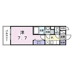 間取図画像 1K