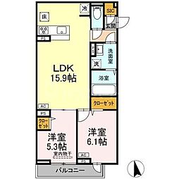 間取図画像 2LDK