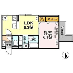 間取図画像 1LDK