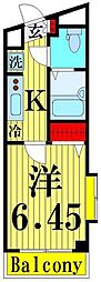 間取図画像 1K