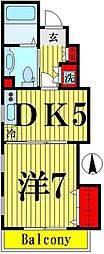 アヴァンセ西新井 1階1DKの間取り