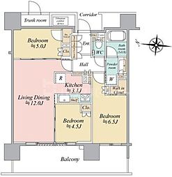 間取図画像 3LDK