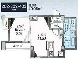 Clavius ZEH 1LDKの間取図画像