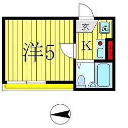 間取図画像 1K
