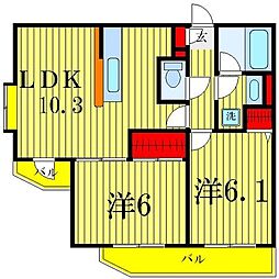 間取図画像 2LDK