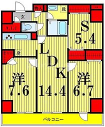 間取図画像 2SLDK