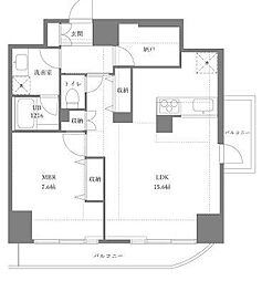 PRIMEURBANSENJU 1LDKの間取図画像