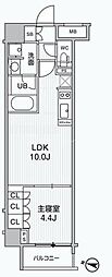 Alivis綾瀬 1LDKの間取図画像