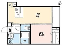 CASA・K 足立 1LDKの間取図画像