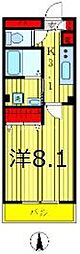 セブンアベニュー江北 1Kの間取図画像