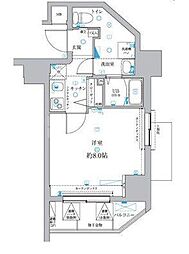 グランドコート親水公園 1Kの間取図画像