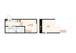 ハーモニーテラス西新井EAST ワンルームの間取図画像