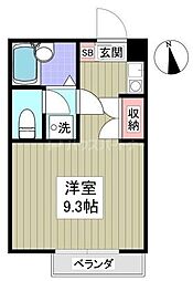ロイヤル・ガーデン ワンルームの間取図画像