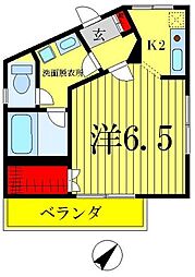 WoodVillage 1Kの間取図画像