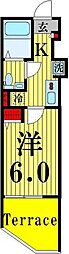 SouthernFrontRokucho 1Kの間取図画像