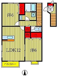ファミール 2LDKの間取図画像