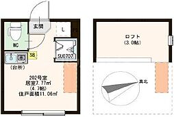 ハーモニーテラスソレイユ北千住 2階/202