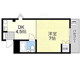 マンションユニティ  ｜ 奈良県大和郡山市長安寺町（賃貸マンション1DK・2階・22.96㎡） その2