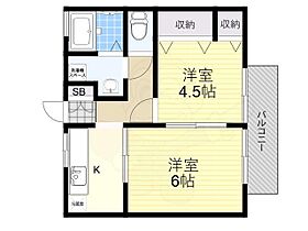 ハイツゼン2 106 ｜ 奈良県奈良市築地之内町25番（賃貸アパート2K・1階・35.00㎡） その2