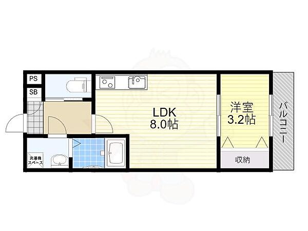 ジーメゾン大和郡山小泉 ｜奈良県大和郡山市小泉町(賃貸アパート1LDK・3階・27.88㎡)の写真 その2