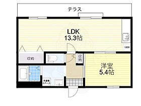 エクセルハイツB棟  ｜ 奈良県奈良市南紀寺町１丁目（賃貸アパート1LDK・1階・42.00㎡） その2