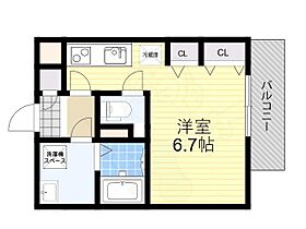 クレアール郡山1  ｜ 奈良県大和郡山市東岡町（賃貸アパート1R・3階・25.43㎡） その2