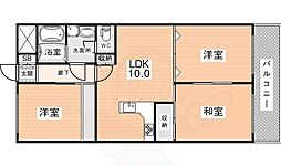 第6サンコウヒルズ東館 3LDKの間取図画像