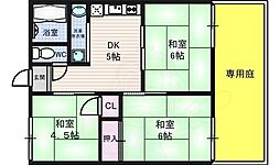 坂本ハイツA棟 3DKの間取図画像