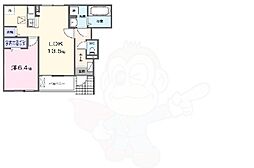 ファミーユタチバナ 1LDKの間取図画像