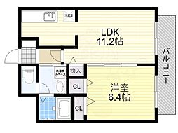 プラン・ラノ2 1LDKの間取図画像