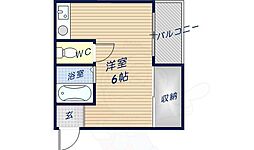 グリーンマンション ワンルームの間取図画像