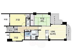 ハイツ新大宮 3LDKの間取図画像