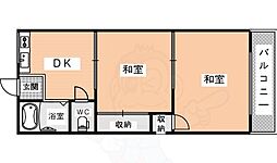 光陽ハウス 2DKの間取図画像