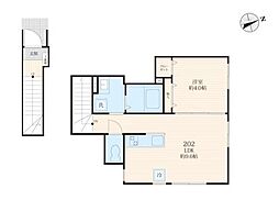 （仮称）上作延1丁目ＡＰ 2階1LDKの間取り