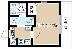 NSGATE二子玉川 1Kの間取図画像