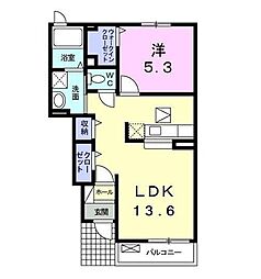 エコの住 1LDKの間取図画像