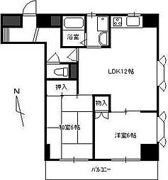 リヴィエール993 2LDKの間取図画像