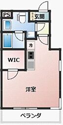 ライフゾーン梶ヶ谷6 ワンルームの間取図画像