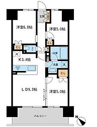 BLESS宮崎台 3LDKの間取図画像