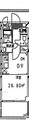 KMリシェス 1DKの間取図画像