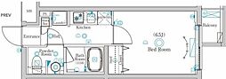 ラフェスタ鷺沼 1Kの間取図画像