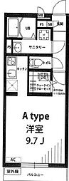 リブリ・月見家 1Kの間取図画像