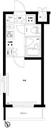 ルーブル武蔵中原 1Kの間取図画像