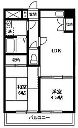 プレシアスムラタ 2LDKの間取図画像