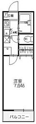 Nearest大師 1Kの間取図画像