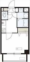リブリ・サンヴィレッジ25 1Kの間取図画像