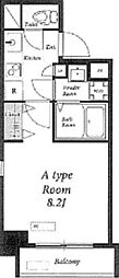 リブリ・サンヴィレッジ25 1Kの間取図画像