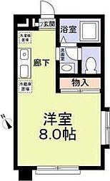 エステートピアM 1Kの間取図画像