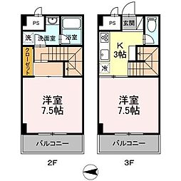リブイル 2Kの間取図画像